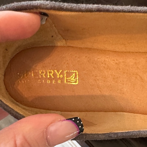 Sperry Silver Studded Loafers - Picture 2 of 8